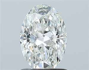Picture of Natural Diamond 1.01 Carats, Oval with  Cut, H Color, SI1 Clarity and Certified by GIA
