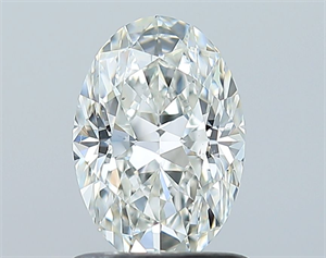 Foto Diamante Natural 1.01 quilates, Ovalado , Color H, claridad SI1 y certificado GIA de