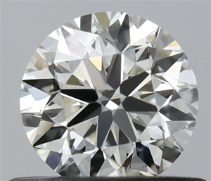Picture of Natural Diamond 0.50 Carats, Round with Very Good Cut, I Color, VVS2 Clarity and Certified by IGI
