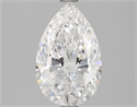 Natural Diamond 2.09 Carats, Pear with  Cut, D Color, IF Clarity and Certified by GIA