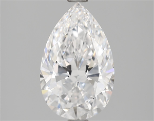 Picture of Natural Diamond 2.09 Carats, Pear with  Cut, D Color, IF Clarity and Certified by GIA