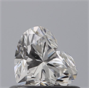 Natural Diamond 0.50 Carats, Heart with  Cut, D Color, VS2 Clarity and Certified by GIA