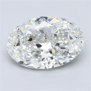 Foto Diamante Natural 3.50 quilates, Ovalado , Color G, claridad SI1 y certificado GIA de
