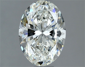 Picture of Natural Diamond 1.21 Carats, Oval with  Cut, H Color, VVS2 Clarity and Certified by IGI