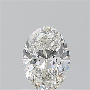Picture of Natural Diamond 0.59 Carats, Oval with  Cut, H Color, SI1 Clarity and Certified by GIA