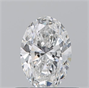 Natural Diamond 0.50 Carats, Oval with  Cut, E Color, IF Clarity and Certified by GIA
