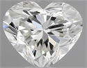 Natural Diamond 0.40 Carats, Heart with  Cut, F Color, VVS1 Clarity and Certified by IGI