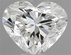 Picture of Natural Diamond 0.40 Carats, Heart with  Cut, F Color, VVS1 Clarity and Certified by IGI