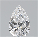 Diamante Natural 0.50 quilates, De pera , Color D, claridad VS1 y certificado GIA