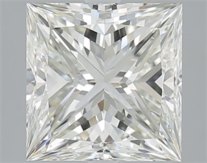 Picture of Natural Diamond 3.01 Carats, Princess with  Cut, I Color, VS1 Clarity and Certified by IGI