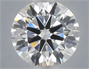 Lab Grown Diamond 1.03 Carats, Round with Ideal Cut, E Color, VVS1 Clarity and Certified by IGI