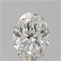Natural Diamond 1.20 Carats, Oval with  Cut, H Color, VS2 Clarity and Certified by GIA