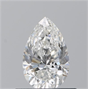Diamante Natural 0.54 quilates, De pera , Color F, claridad VVS2 y certificado GIA