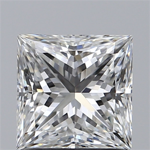 Picture of Natural Diamond 1.20 Carats, Princess with  Cut, F Color, VS2 Clarity and Certified by GIA