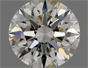 Natural Diamond 0.74 Carats, Round with Excellent Cut, H Color, VVS2 Clarity and Certified by GIA