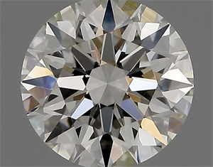 Picture of Natural Diamond 0.74 Carats, Round with Excellent Cut, H Color, VVS2 Clarity and Certified by GIA