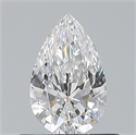 Natural Diamond 0.51 Carats, Pear with  Cut, E Color, VS2 Clarity and Certified by GIA