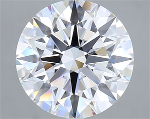 Picture of Lab Grown Diamond 7.02 Carats, Round with Excellent Cut, D Color, VS1 Clarity and Certified by GIA