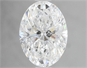 Natural Diamond 1.50 Carats, Oval with  Cut, F Color, I1 Clarity and Certified by GIA