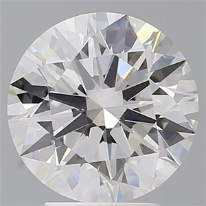 Picture of Lab Grown Diamond 3.59 Carats, Round with Ideal Cut, E Color, VVS2 Clarity and Certified by IGI