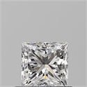 Diamante Natural 0.52 quilates, Princesa , Color E, claridad VS1 y certificado GIA