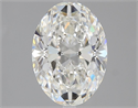 Natural Diamond 2.40 Carats, Oval with  Cut, G Color, VS2 Clarity and Certified by GIA