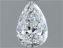 Natural Diamond 1.00 Carats, Pear with  Cut, D Color, FL Clarity and Certified by GIA