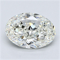 Natural Diamond 1.51 Carats, Oval with  Cut, I Color, VVS1 Clarity and Certified by GIA