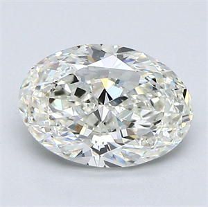 Picture of Natural Diamond 1.51 Carats, Oval with  Cut, I Color, VVS1 Clarity and Certified by GIA