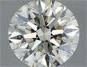 Natural Diamond 0.71 Carats, Round with Excellent Cut, K Color, VVS1 Clarity and Certified by IGI