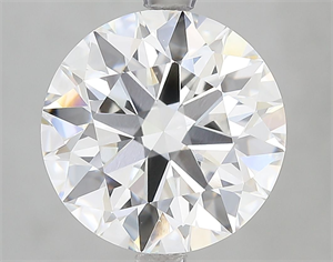 Picture of Lab Grown Diamond 5.06 Carats, Round with Ideal Cut, E Color, VVS2 Clarity and Certified by IGI