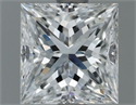 Natural Diamond 1.21 Carats, Princess with  Cut, H Color, VVS2 Clarity and Certified by GIA