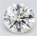 Lab Grown Diamond 3.04 Carats, Round with Ideal Cut, D Color, VVS1 Clarity and Certified by IGI