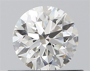 Picture of Natural Diamond 0.50 Carats, Round with Very Good Cut, I Color, VVS1 Clarity and Certified by GIA
