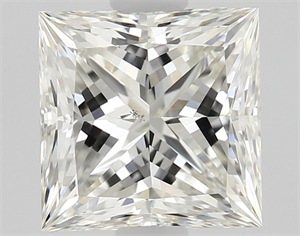 Picture of Natural Diamond 1.11 Carats, Princess with  Cut, I Color, SI1 Clarity and Certified by GIA