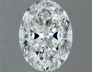 Foto Diamante Natural 1.00 quilates, Ovalado , Color G, claridad VVS2 y certificado GIA de