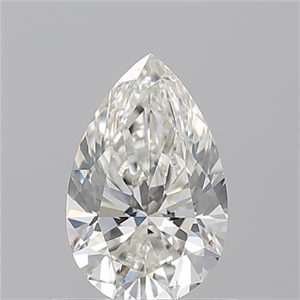 Picture of Natural Diamond 0.76 Carats, Pear with  Cut, I Color, VS2 Clarity and Certified by GIA