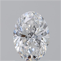 Natural Diamond 1.20 Carats, Oval with  Cut, E Color, SI2 Clarity and Certified by GIA