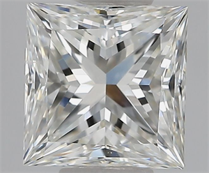 Picture of Natural Diamond 1.01 Carats, Princess with  Cut, H Color, SI1 Clarity and Certified by GIA