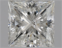 Natural Diamond 1.38 Carats, Princess with  Cut, G Color, SI2 Clarity and Certified by IGI