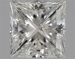 Picture of Natural Diamond 1.38 Carats, Princess with  Cut, G Color, SI2 Clarity and Certified by IGI