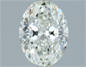Natural Diamond 1.30 Carats, Oval with  Cut, I Color, VVS2 Clarity and Certified by IGI