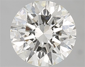 Picture of Natural Diamond 2.06 Carats, Round with Excellent Cut, J Color, VVS2 Clarity and Certified by GIA