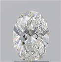 Natural Diamond 1.20 Carats, Oval with  Cut, G Color, VVS2 Clarity and Certified by GIA