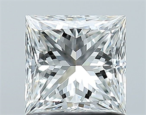 Picture of Natural Diamond 1.02 Carats, Princess with  Cut, G Color, VS2 Clarity and Certified by GIA