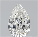 Diamante Natural 0.70 quilates, De pera , Color G, claridad IF y certificado GIA