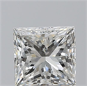 Natural Diamond 2.30 Carats, Princess with  Cut, H Color, VS2 Clarity and Certified by GIA