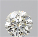 Natural Diamond 0.50 Carats, Round with Excellent Cut, L Color, VVS1 Clarity and Certified by GIA