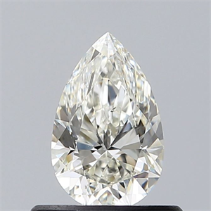 Picture of Natural Diamond 0.52 Carats, Pear with  Cut, J Color, SI1 Clarity and Certified by GIA