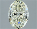 Natural Diamond 2.02 Carats, Oval with  Cut, K Color, SI1 Clarity and Certified by IGI